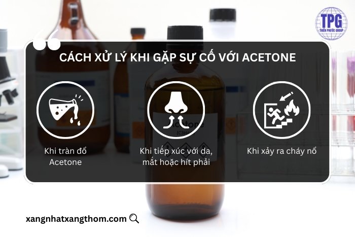 Cách xử lý khi gặp sự cố với Acetone