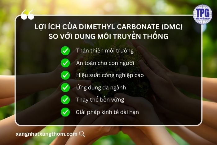 Lợi ích của dung môi DMC so với dung môi truyền thống 