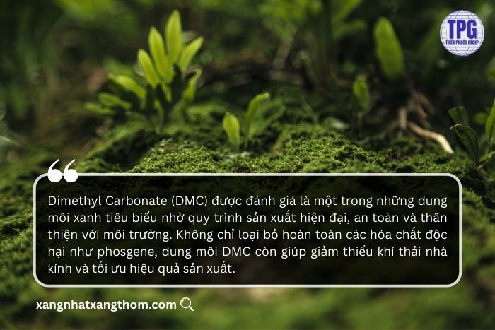 Dung môi DMC là dung môi xanh cho ứng dụng công nghiệp hiện đại 