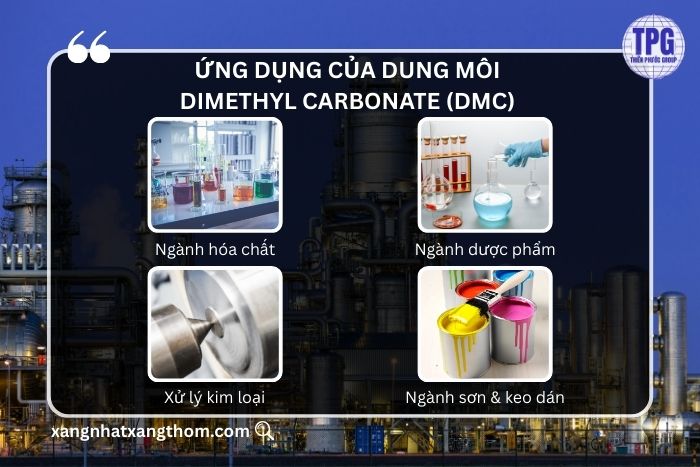 Một số ứng dụng thực tế của dung môi DMC 