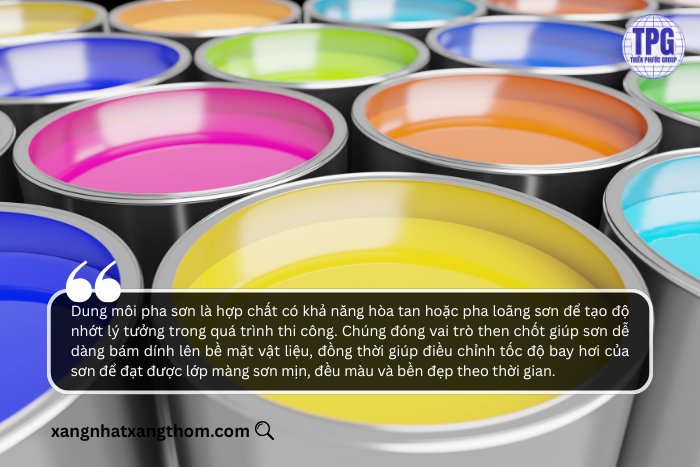 Dung môi pha sơn là gì 
