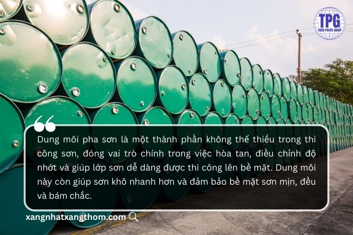 Dung môi pha sơn là gì? 