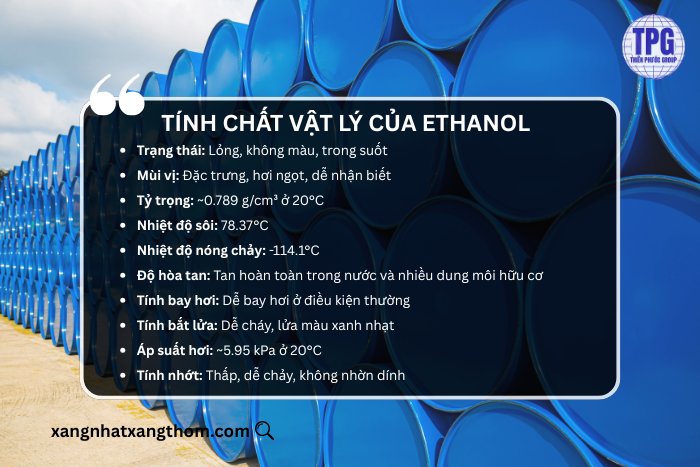 Tính chất vật lý của Ethanol 