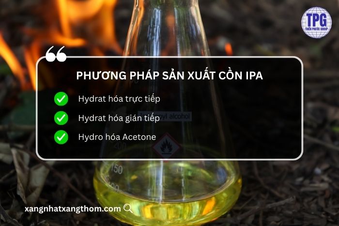 Phương pháp sản xuất cồn IPA