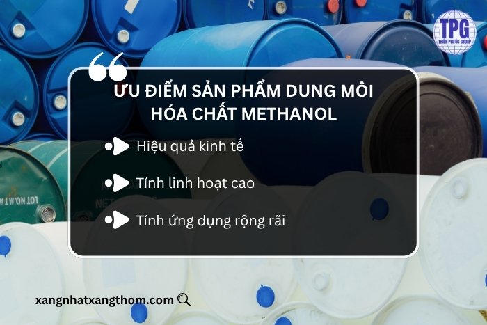 Ưu điểm sản phẩm dung môi hóa chất Methanol