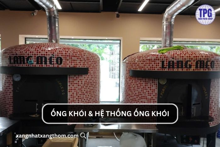 Ống khói và hệ thống thông gió của lò nướng 