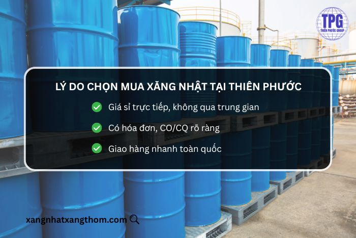 Lý do chọn mua xăng Nhật tại Thiên Phước