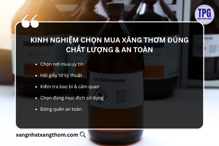 Kinh nghiệm chọn mua Xăng thơm