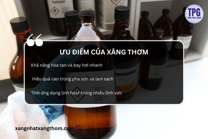 Ưu điểm của xăng thơm 