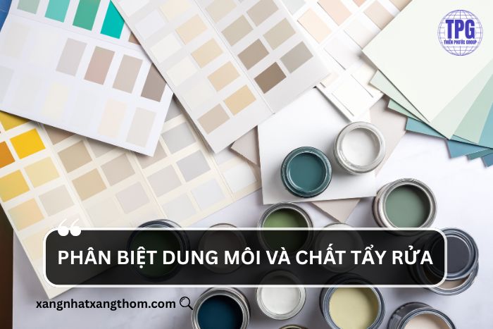 Phân biệt dung môi và chất tẩy rửa 