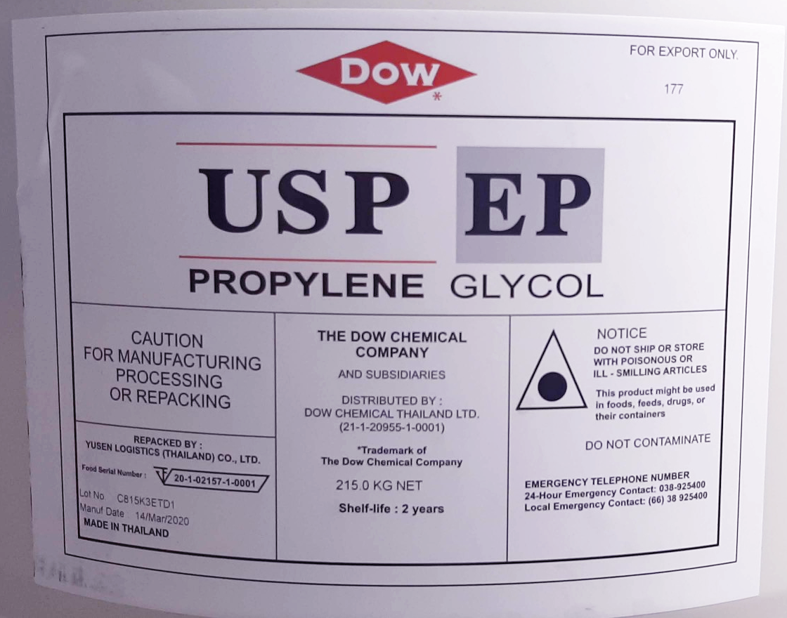 propylene glycol trong dược phẩm