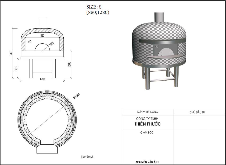 Xây lò pizza