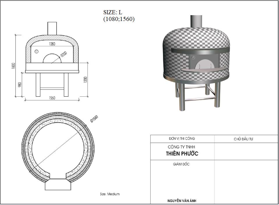 Lò pizza nướng củi