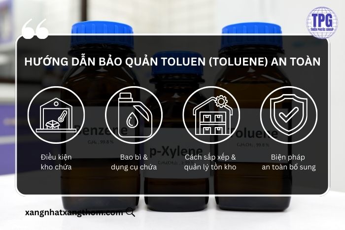 Hướng dẫn bảo quản Toluene