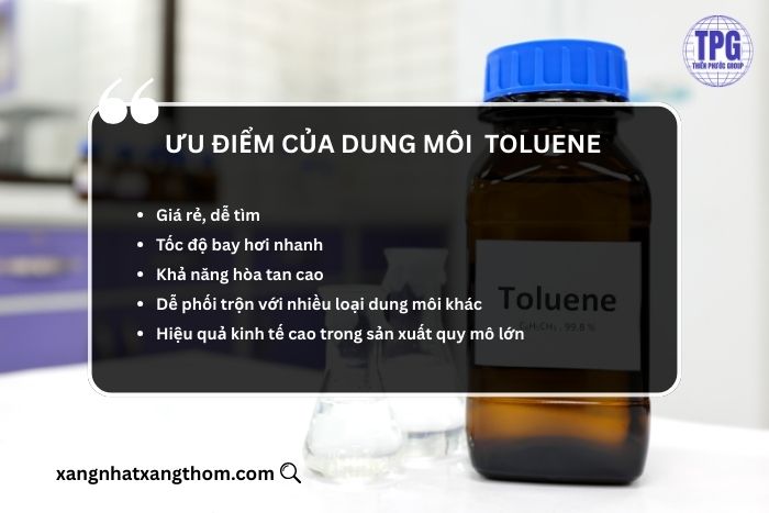 Ưu điểm của Toluene
